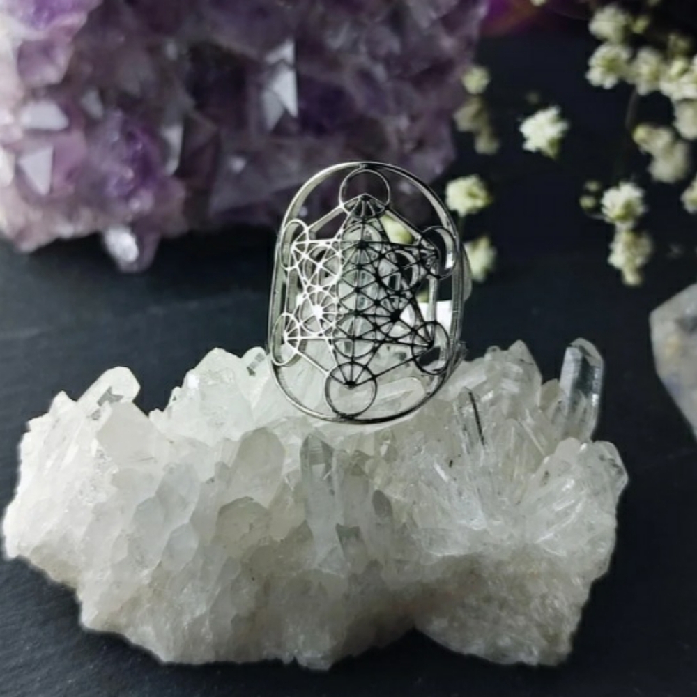 Stainless Steel, adjustable Metatron, Angel Ring